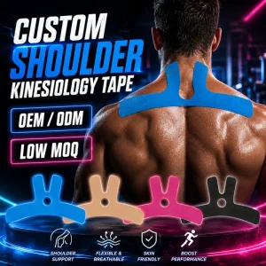 Xingda Custom Body Lifting Patch Pain Relief Kinesiology Tape Tendonitis Muscle Athletic Tape Pre cut Latex free KT Strips