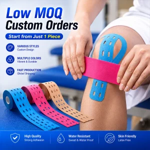 Xingda Precut Ankle Kinesiology Tape Patella Knee Patch Waterproof Breathable Muscle Tape with OEM ODM Logo & Color