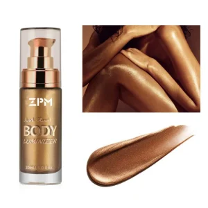 ZPM OEM ODM Private Label Professional Tanning Lotion Glitter Glow Body Oil Bronzing Shimmer Body Oil Body Luminizer